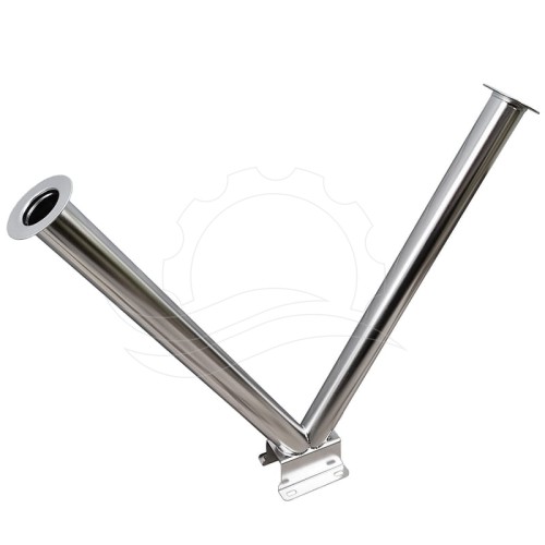 Schowek na lance podwójny stojący typ V 60mm (z podstawą)