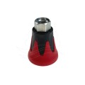 Osłona dyszy R+M ST-10 czerwono-czarna G1/4'' (inox)