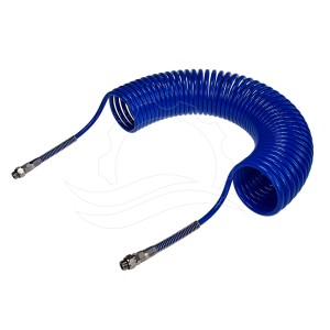 Spiralschlauch PA 8x6mm (86mm Spirale) 12m blau (Set)